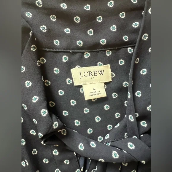 J.Crew Tie Neck Blouse - Picture 2 of 4